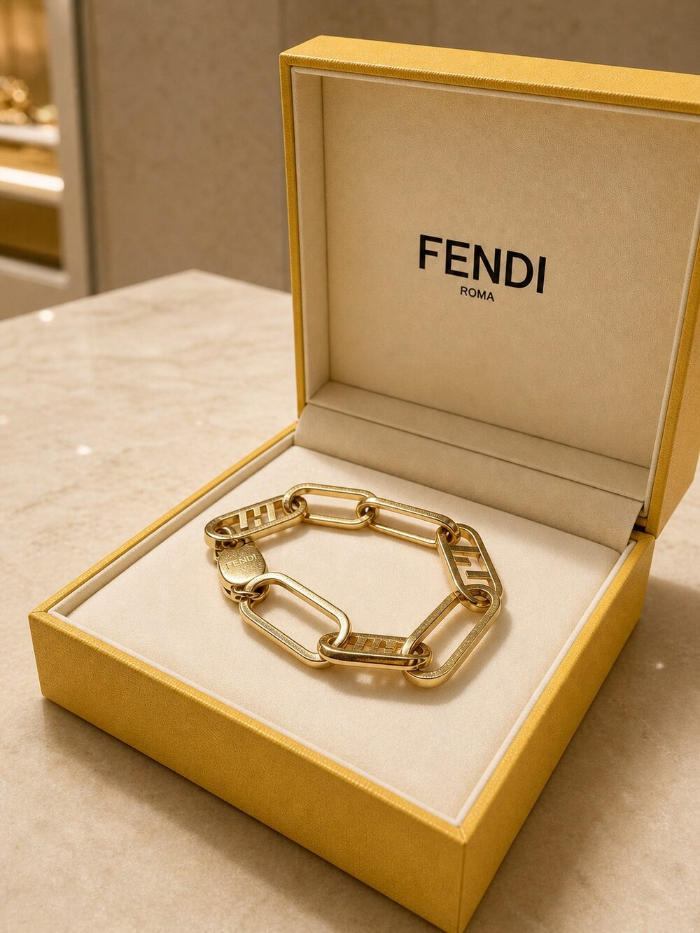Fendi Modern Designer Bracelet Style 9 | New with Box - Picture 4 of 9